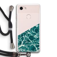 Weerkaatsing water: Pixel 3 Transparant Hoesje met koord