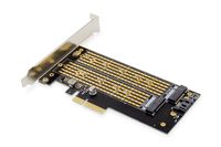 Digitus DS-33172 2 + 1 poorten M.2-controller PCIe x4 Geschikt voor: M.2 SATA SSD, M.2 PCIe NVMe SSD Incl. Low-Profile slotplaat - thumbnail