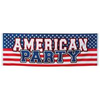 Amerikaanse party banier vlag - 2,2 meter - Spandoek - feestversiering USA