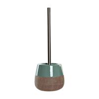 Toiletborstel met houder - polystone - mintgroen - 36 cm Toiletborstel met houder - polystone - mintgroen - 36 cm