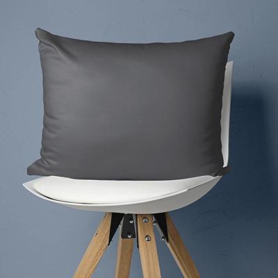 2 PACK Satijnen Kussenslopen Antraciet Primaviera Deluxe - Dekbed-Discounter.nl