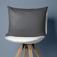 2 PACK Satijnen Kussenslopen Antraciet Primaviera Deluxe - Dekbed-Discounter.nl