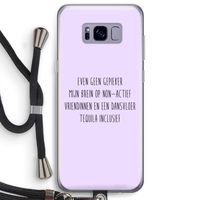 Tequila: Samsung Galaxy S8 Plus Transparant Hoesje met koord