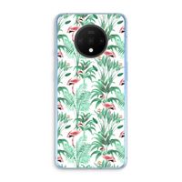 Flamingo bladeren: OnePlus 7T Transparant Hoesje