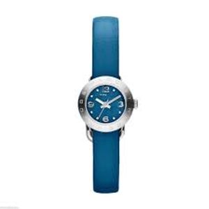Horlogeband Marc by Marc Jacobs MBM1289 Leder Blauw 10mm