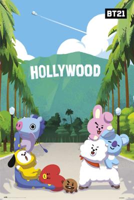 Poster BT21 - Holliwood 61x91,5cm Poster BT21 - Holliwood 61x91,5cm