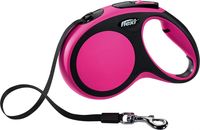 Flexi New COMFORT Hond Intrekbare riem Zwart, Roze 5 m