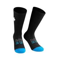 Assos Ultraz winter P1 fietssokken zwart/blauw unisex