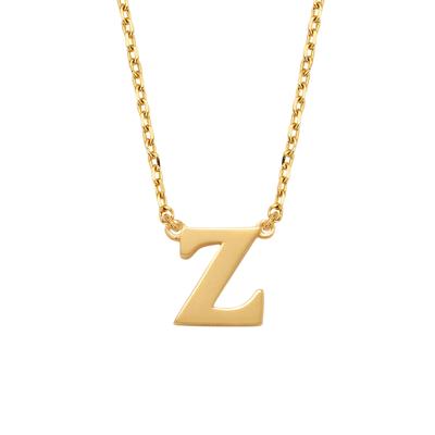 Minimalistische letter ketting - 14K GOUD - Goud - Z