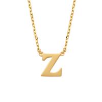 Minimalistische letter ketting - 14K GOUD - Goud - Z