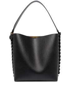 Stella McCartney grand sac cabas à détail de chaîne - Noir