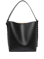 Stella McCartney grand sac cabas à détail de chaîne - Noir