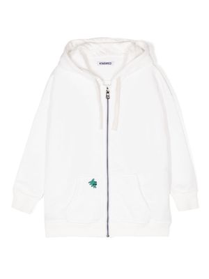 KINDRED hoodie en coton biologique à broderies - Blanc