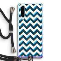 Onderbroken lijn: Huawei P30 Transparant Hoesje met koord