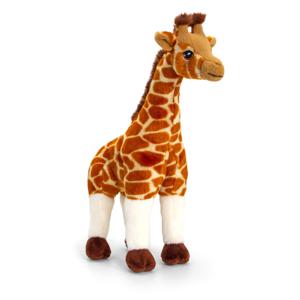 Keel Toys pluche knuffel giraffe - 30 cm - dieren knuffels - speelgoed - gevlekt