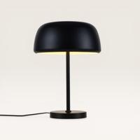 Tafellamp Voryn nero s - Zwarte paddenstoel lamp van metaal voor binnen - Zonder lichtbron