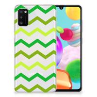 Samsung Galaxy A41 | TPU bumper | Zigzag Groen