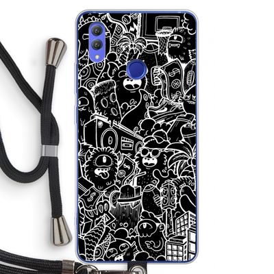 Vexx Black City : Honor Note 10 Transparant Hoesje met koord
