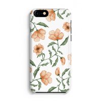 Peachy flowers: iPhone 8 Volledig Geprint Hoesje