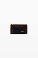 Portemonnee L met stiksels - BLACK - U
