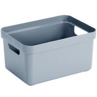 Sunware Opbergbox Sigma - kunststof - blauw - 5 liter - 25,2 x 18 x 12,2 cm - Opbergbakken