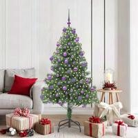 VidaXL Kerstboom met 300 led met standaard groen 180 cm pvc