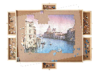 Flinq Puzzelbord met Opbergsysteem - Puzzelplaat met Bescherming - 6 Lades - 1000, 1500, 2000 stukjes Flinq Puzzelbord met Opbergsysteem - Puzzelplaat met Bescherming - 6 Lades - 1000, 1500, 2000 stukjes