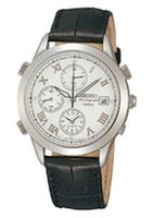 Horlogeband Seiko SDWF89P1 / 7T32-7H70 / 4HZ2JJ Leder Zwart 18mm