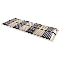 Lamelbodem Bruin 80 x 190 cm Hout en Metaal