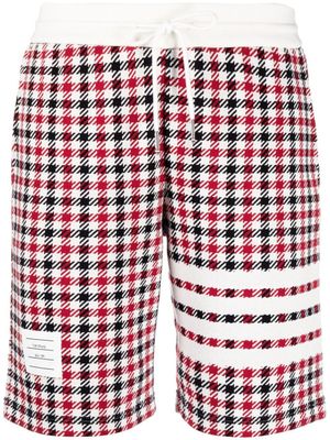 Thom Browne short à carreaux - Rouge