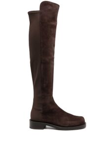 Stuart Weitzman bottines 5050 Bold 40 mm en daim - Marron