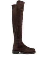 Stuart Weitzman bottines 5050 Bold 40 mm en daim - Marron - thumbnail