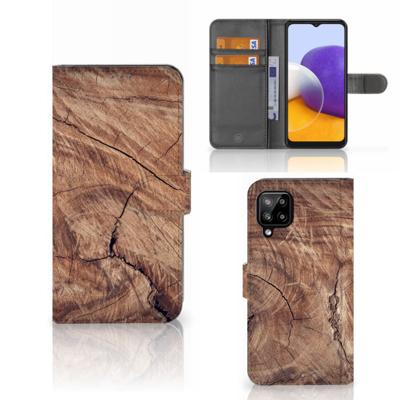 Samsung Galaxy A22 4G | M22 | Book Style Case | Tree Trunk