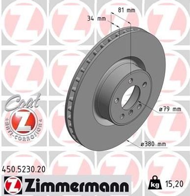Remschijf COAT Z 450523020