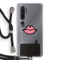 Kusje: Xiaomi Mi Note 10 Transparant Hoesje met koord