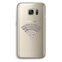 Home Is Where The Wifi Is: Samsung Galaxy S7 Transparant Hoesje