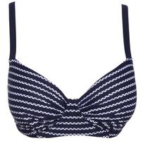 Damella Navy Stripe Bikini Underwire Bra - thumbnail