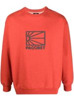 RASSVET sweat en coton à logo brodé - Rouge