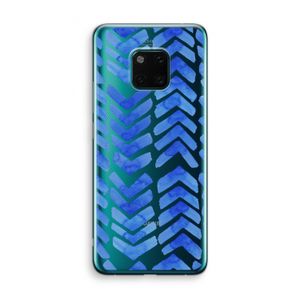 Blauwe pijlen: Huawei Mate 20 Pro Transparant Hoesje