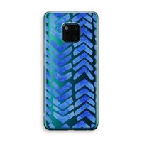 Blauwe pijlen: Huawei Mate 20 Pro Transparant Hoesje