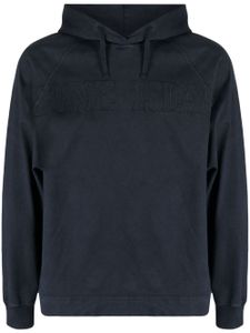 Stone Island hoodie en coton à logo brodé - Bleu