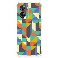 OPPO A57 | A57s | A77 4G Doorzichtige Silicone Hoesje Funky Retro