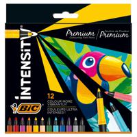 BIC Intensity Premium viltstift Fijn Zwart, Blauw, Groen, Lichtblauw, Oranje, Paars, Rood, Vanillekleur, Violet, Wit, Geel - thumbnail