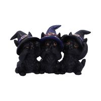 Nemesis Now - Three Wise Black Cats 11.5cm - thumbnail