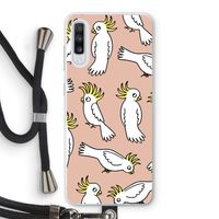 Papegaai: Samsung Galaxy A70 Transparant Hoesje met koord