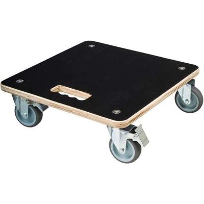 Nature Square Plantenwagen 38x38 cm Zwart Hout 446407