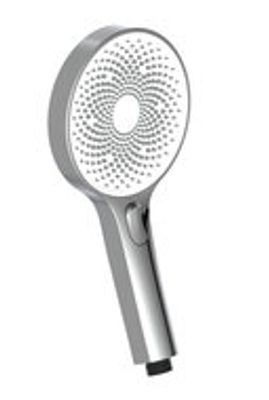 SAMOA RAIN handdouche, 3 functies, chroom-wit antikalk nozzles 3 selecteerbare jets douchekop: Ø ca. 13 cm inclusief waterbesparende pakking - tot wel 50% minder water verbruik ½" (Ø ca. 1,9