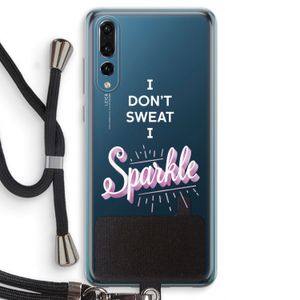 Sparkle quote: Huawei P20 Pro Transparant Hoesje met koord