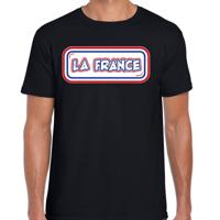 Verkleed T-shirt voor heren - Frankrijk - zwart - voetbal supporter - themafeest