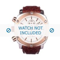 Danish Design horlogeband IQ17Q852 Leder Bruin 24mm + bruin stiksel - thumbnail